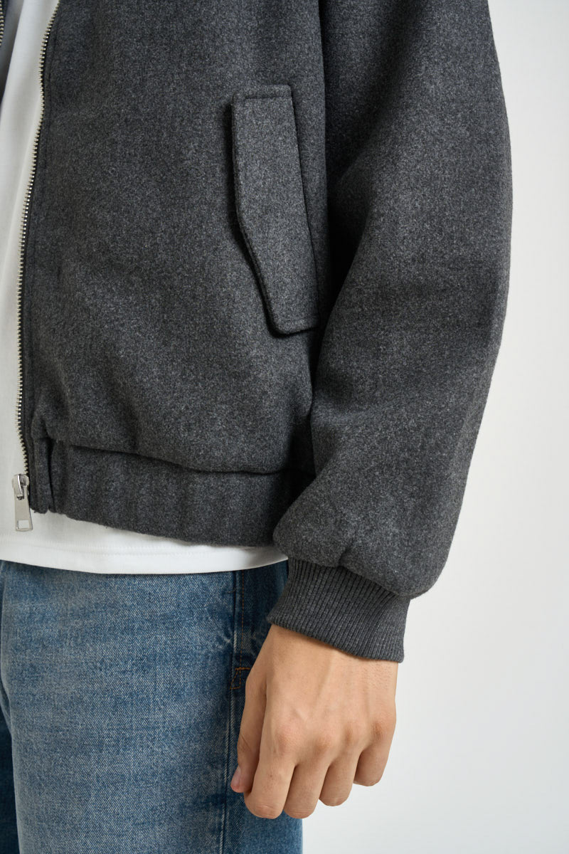 Bomber uomo alla coreana grigio antracite 22034739 DARK GREY ONLY & SONS 