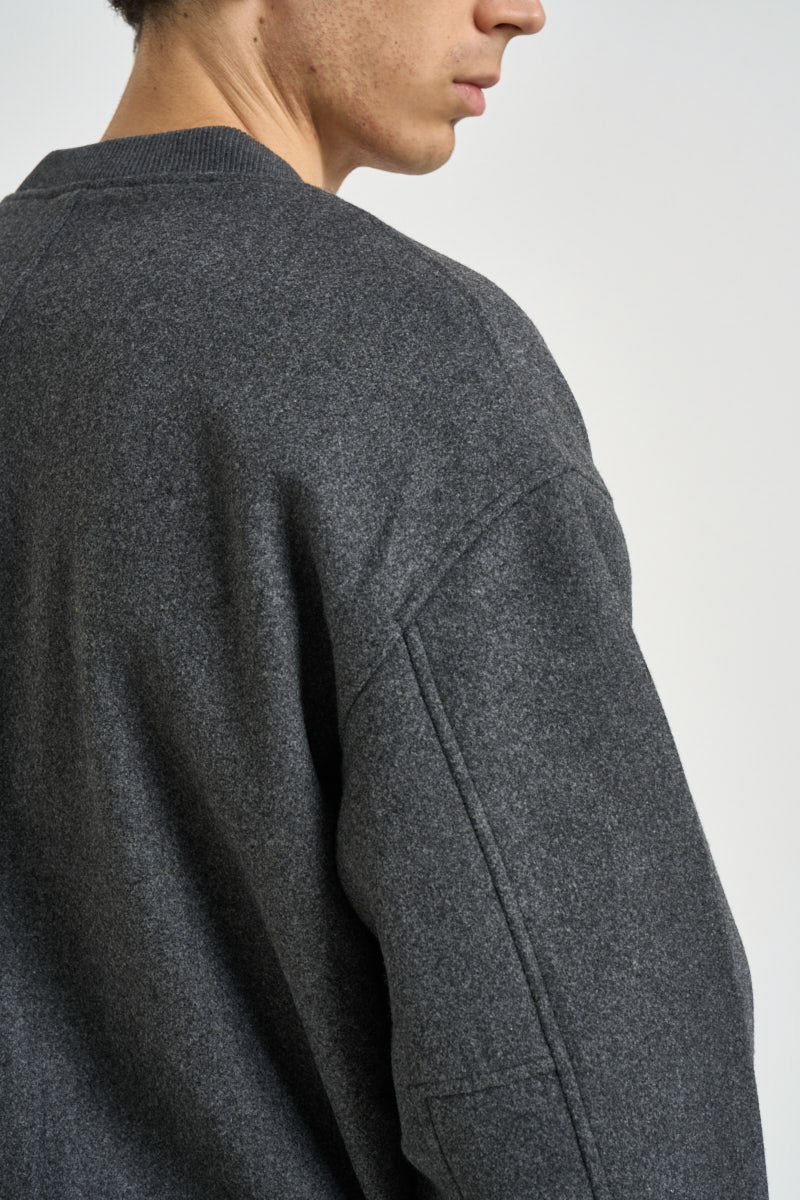 Bomber uomo alla coreana grigio antracite 22034739 DARK GREY ONLY & SONS 