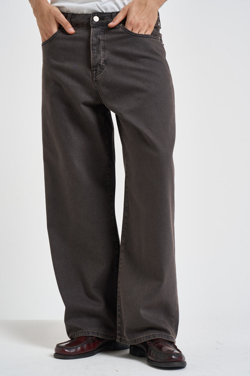 Jeans uomo gamba larga marrone slavato 22036471 BROWN ONLY & SONS 