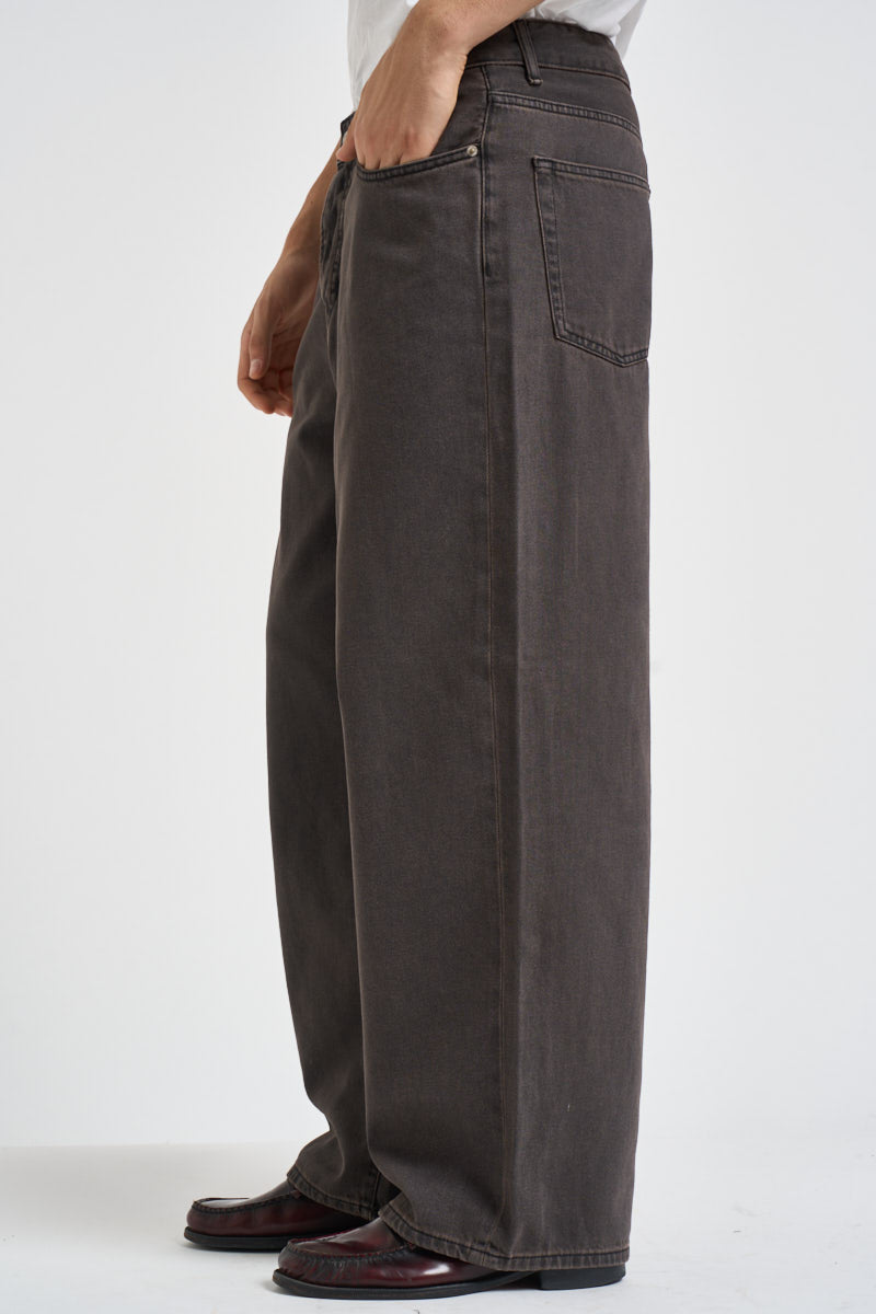Jeans uomo gamba larga marrone slavato 22036471 BROWN ONLY & SONS 
