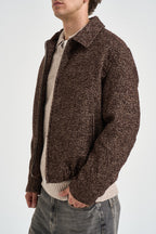 Giacca uomo cropped marrone mélange 22038984 CHOCOLATE BROWN ONLY & SONS 