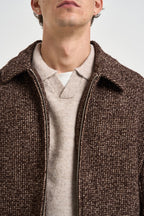 Giacca uomo cropped marrone mélange 22038984 CHOCOLATE BROWN ONLY & SONS 