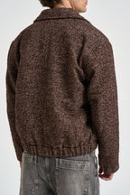 Giacca uomo cropped marrone mélange 22038984 CHOCOLATE BROWN ONLY & SONS 
