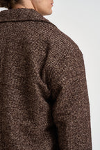 Giacca uomo cropped marrone mélange 22038984 CHOCOLATE BROWN ONLY & SONS 
