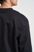 T-shirt uomo a maniche lunghe girocollo nero 22039241 BLACK ONLY & SONS 