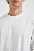 T-shirt uomo a maniche lunghe girocollo bianca 22039241 WHITE ONLY & SONS 