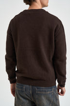 Maglia uomo girocollo cioccolato 22039393 DEMITASSE ONLY & SONS 