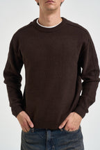 Maglia uomo girocollo cioccolato 22039393 DEMITASSE ONLY & SONS 