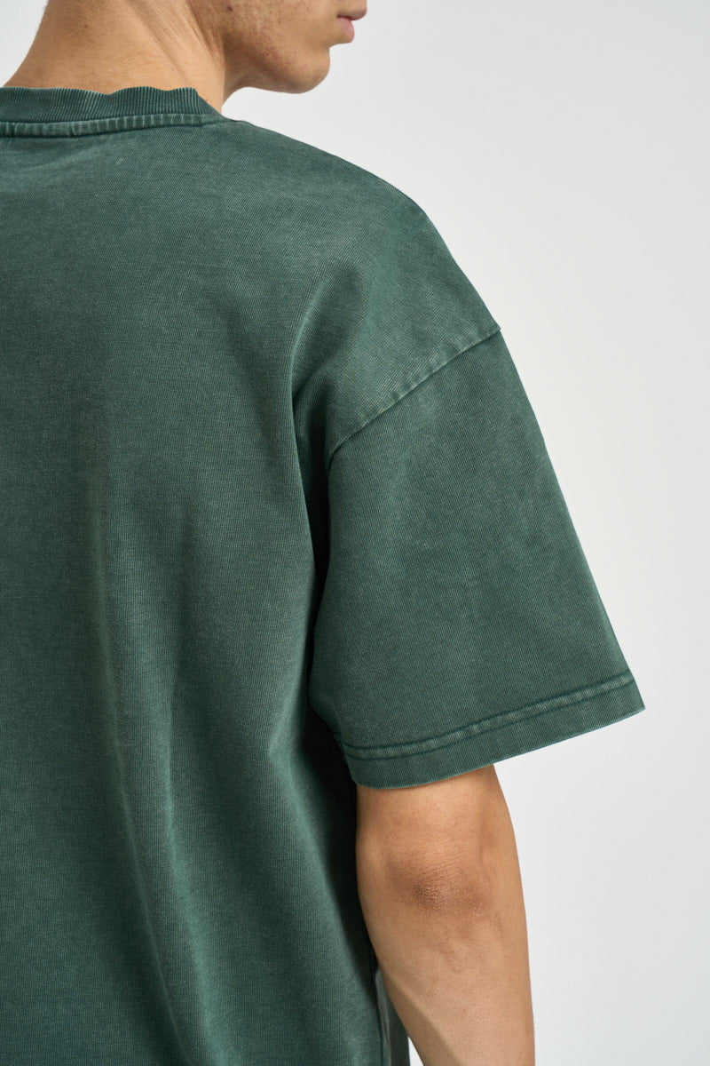 T-shirt uomo effetto vintage verde 22039615 PINE GROVE ONLY & SONS 
