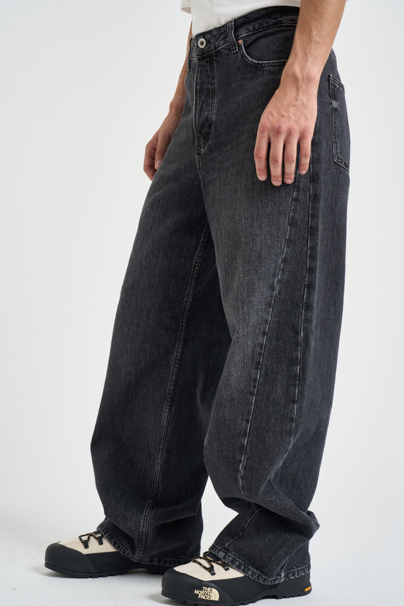 Jeans uomo Loose fit in denim nero 22040255 WASHEDBLACK ONLY & SONS 