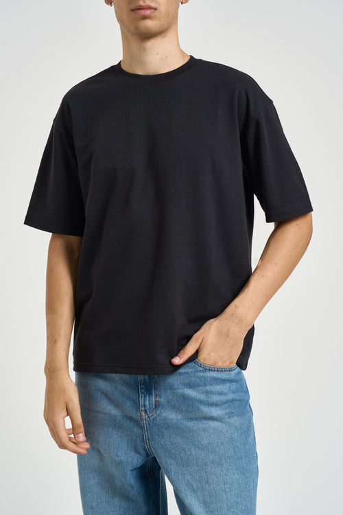 T-shirt uomo over nera - 1