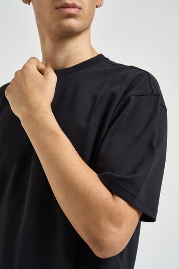 T-shirt uomo over nera - 3