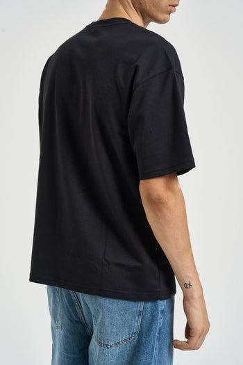 T-shirt uomo over nera - 4