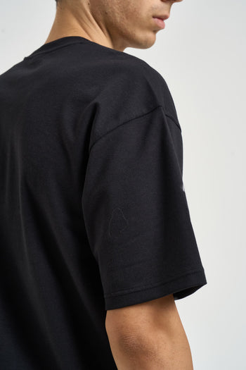 T-shirt uomo over nera - 5