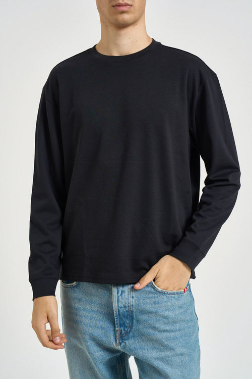 Maglia uomo a maniche lunghe nera - 1