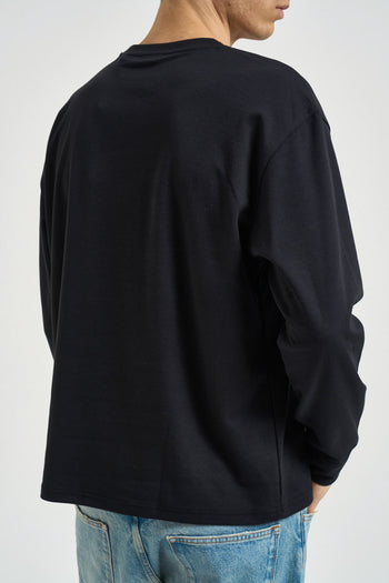 Maglia uomo a maniche lunghe nera - 4