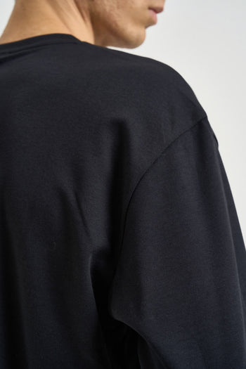 Maglia uomo a maniche lunghe nera - 5