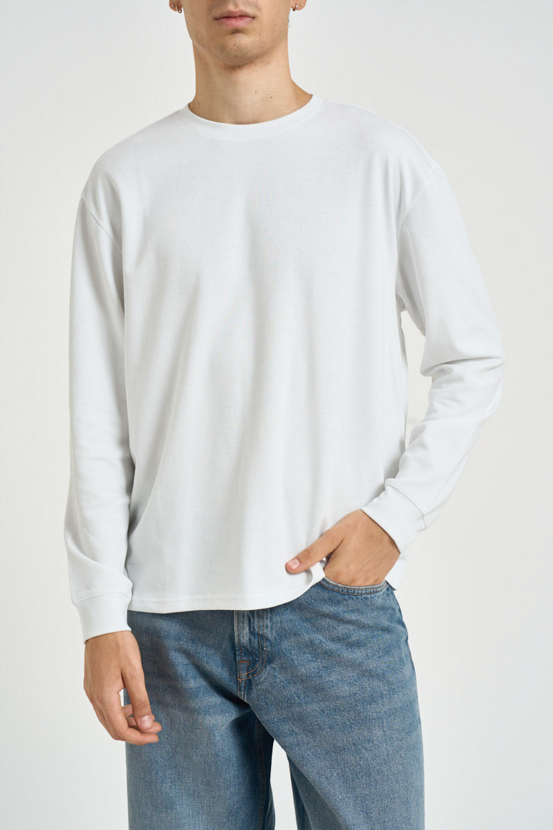 T-shirt uomo manica lunga bianca 22031941 WHITE ONLY & SONS NOOS 