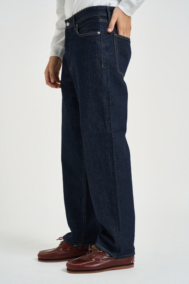 Jeans uomo gamba dritta in denim blu scuro 22036440 DARK BLUE ONLY & SONS NOOS 