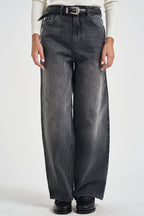 Jeans donna con strass effetto délavé nero 15380950 BLACK ONLY NOOS 