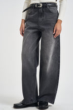 Jeans donna con strass effetto délavé nero 15380950 BLACK ONLY NOOS 