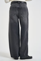 Jeans donna con strass effetto délavé nero 15380950 BLACK ONLY NOOS 