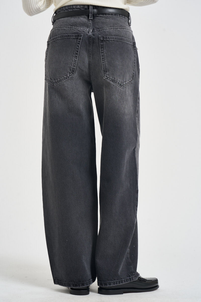 Jeans donna con strass effetto délavé nero 15380950 BLACK ONLY NOOS 