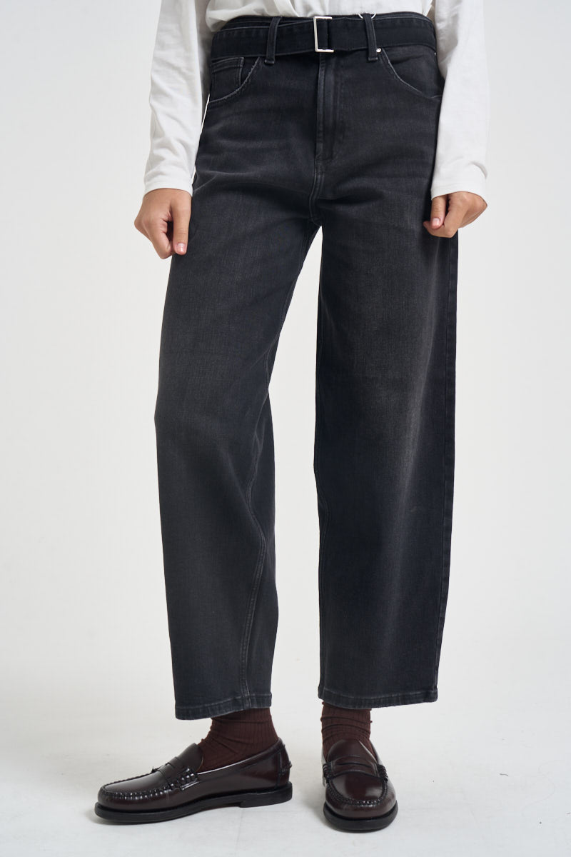 Jeans donna gamba dritta neri 15382421 BLACK ONLY NOOS 