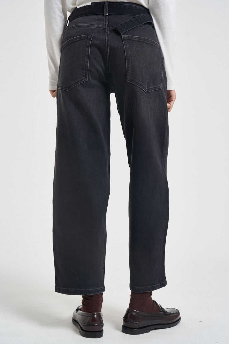 Jeans donna gamba dritta neri 15382421 BLACK ONLY NOOS 
