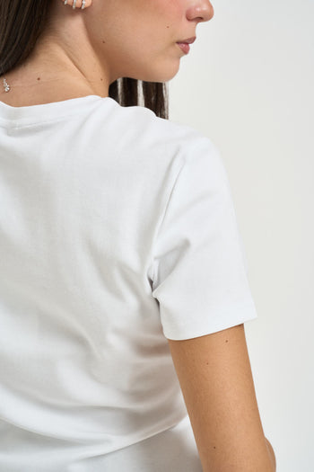 T-shirt donna cropped bianca - 4
