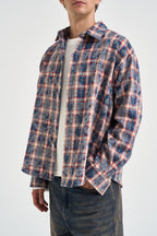 Camicia uomo a quadri multicolor AURA ROSSO OTHERS BOYZ CLUB 