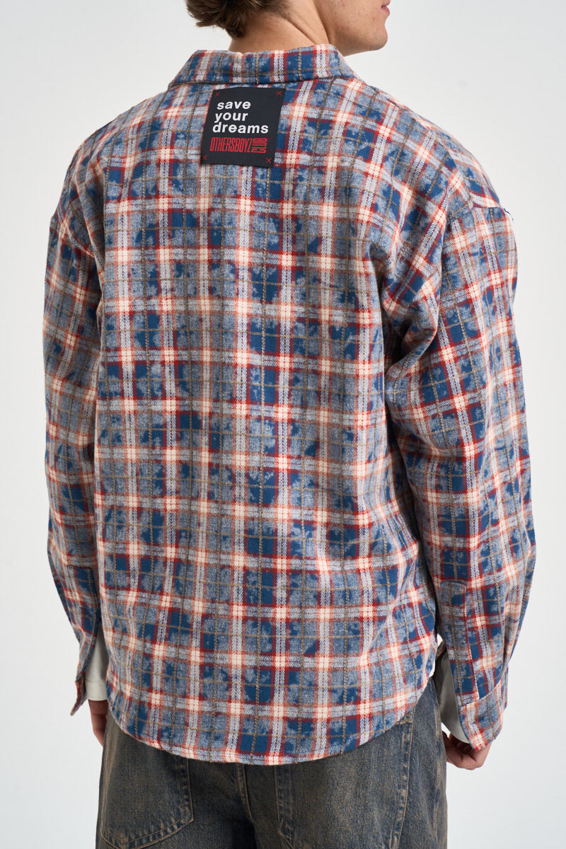 Camicia uomo a quadri multicolor AURA ROSSO OTHERS BOYZ CLUB 