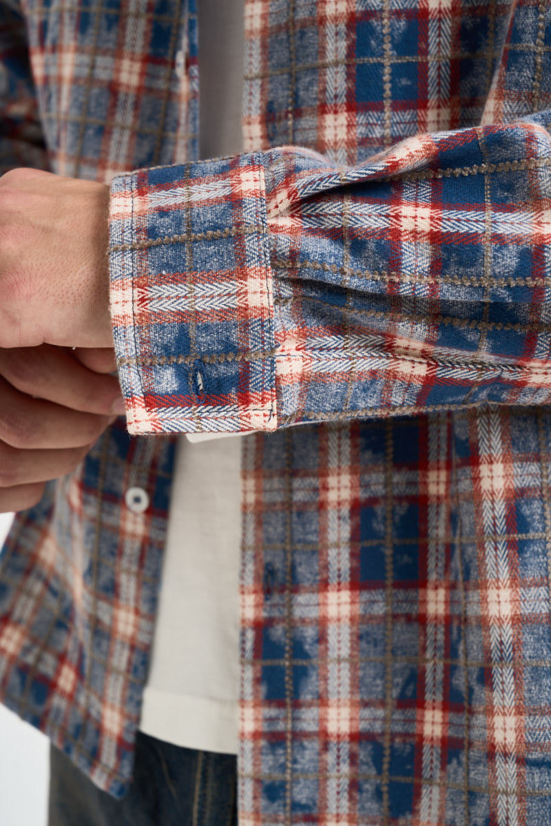 Camicia uomo a quadri multicolor AURA ROSSO OTHERS BOYZ CLUB 
