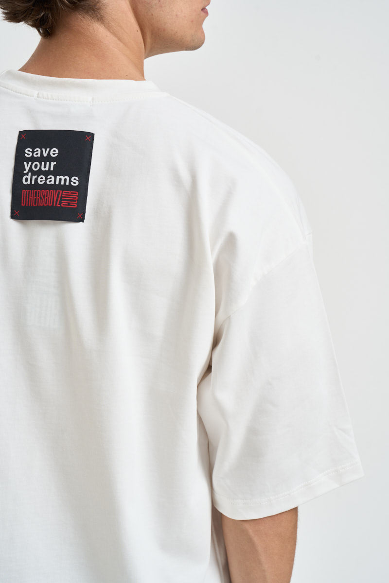 T-shirt uomo cropped girocollo bianca STEPHEN BIANCO OTHERS BOYZ CLUB 