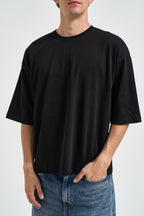 T-shirt uomo cropped girocollo nera STEPHEN NERO OTHERS BOYZ CLUB 
