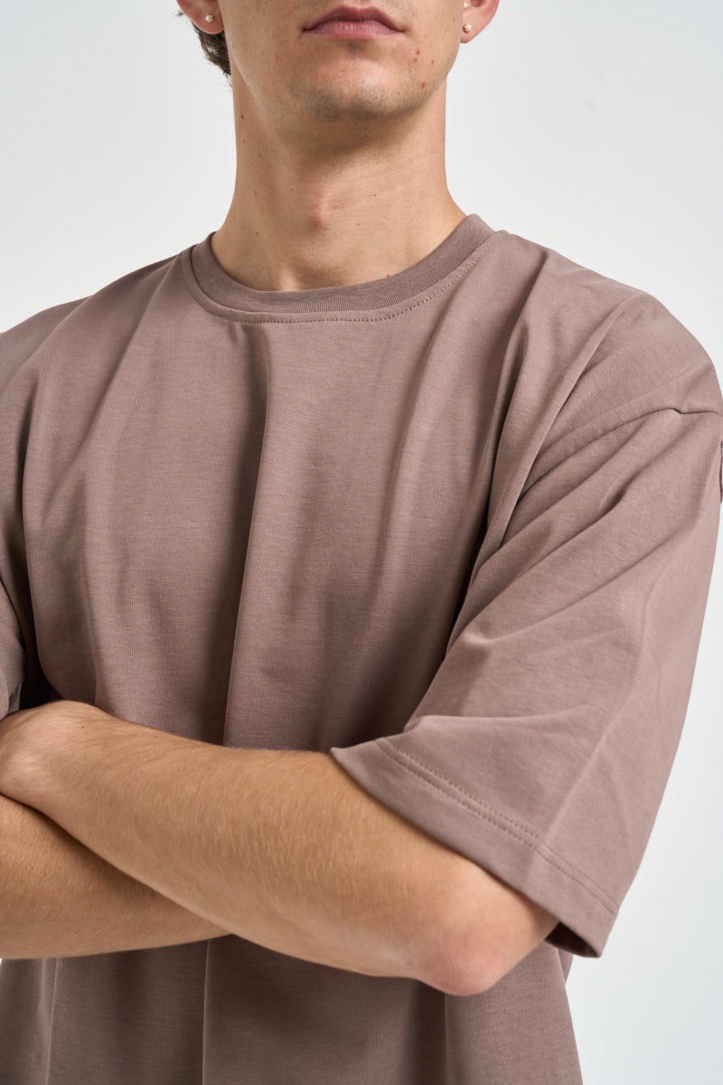 T-shirt uomo cropped girocollo tortora STEPHEN TORTORA OTHERS BOYZ CLUB 