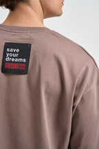 T-shirt uomo cropped girocollo tortora STEPHEN TORTORA OTHERS BOYZ CLUB 
