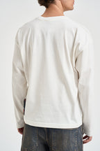 T-shirt uomo a maniche lunghe bianco panna YAMAL BIANCO OTHERS BOYZ CLUB 