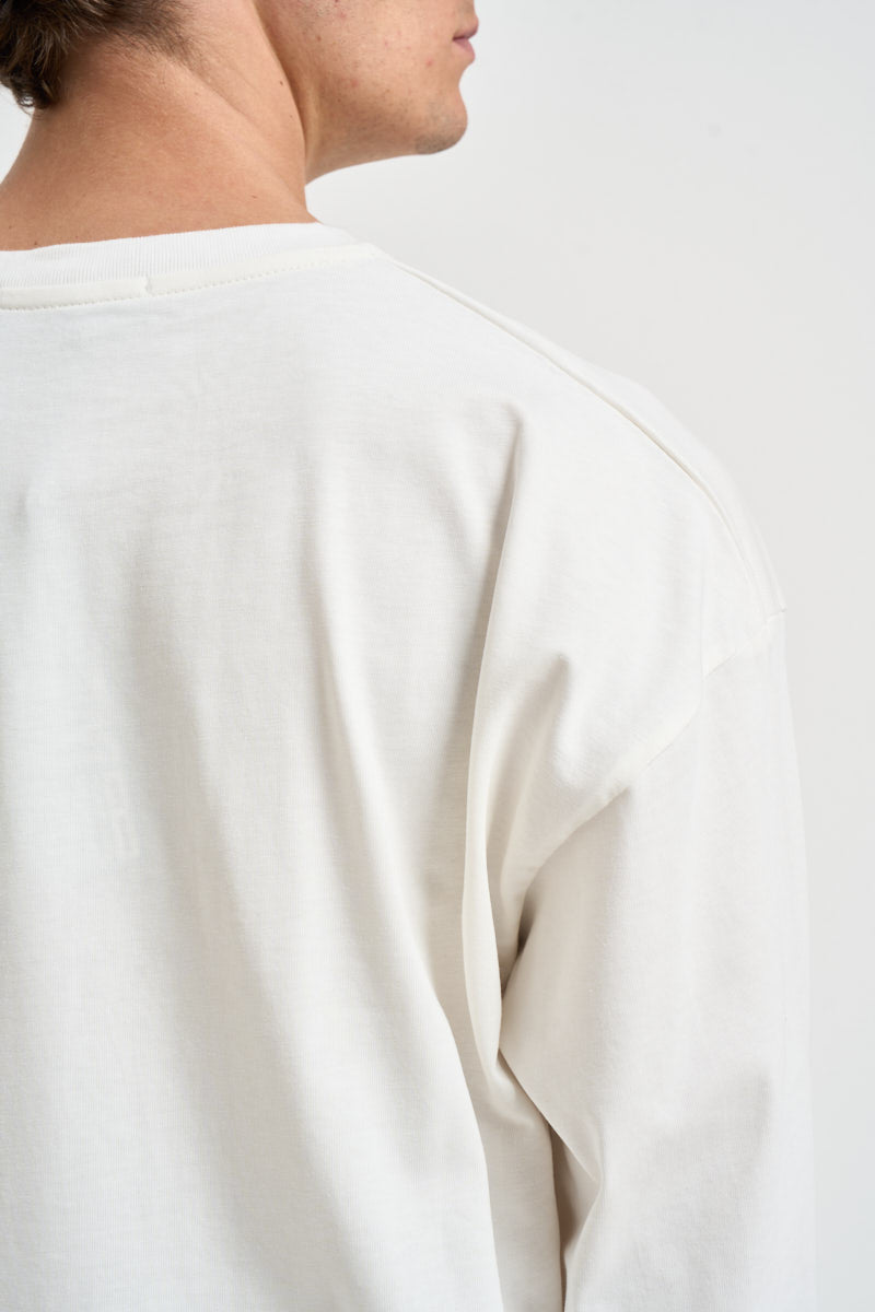 T-shirt uomo a maniche lunghe bianco panna YAMAL BIANCO OTHERS BOYZ CLUB 