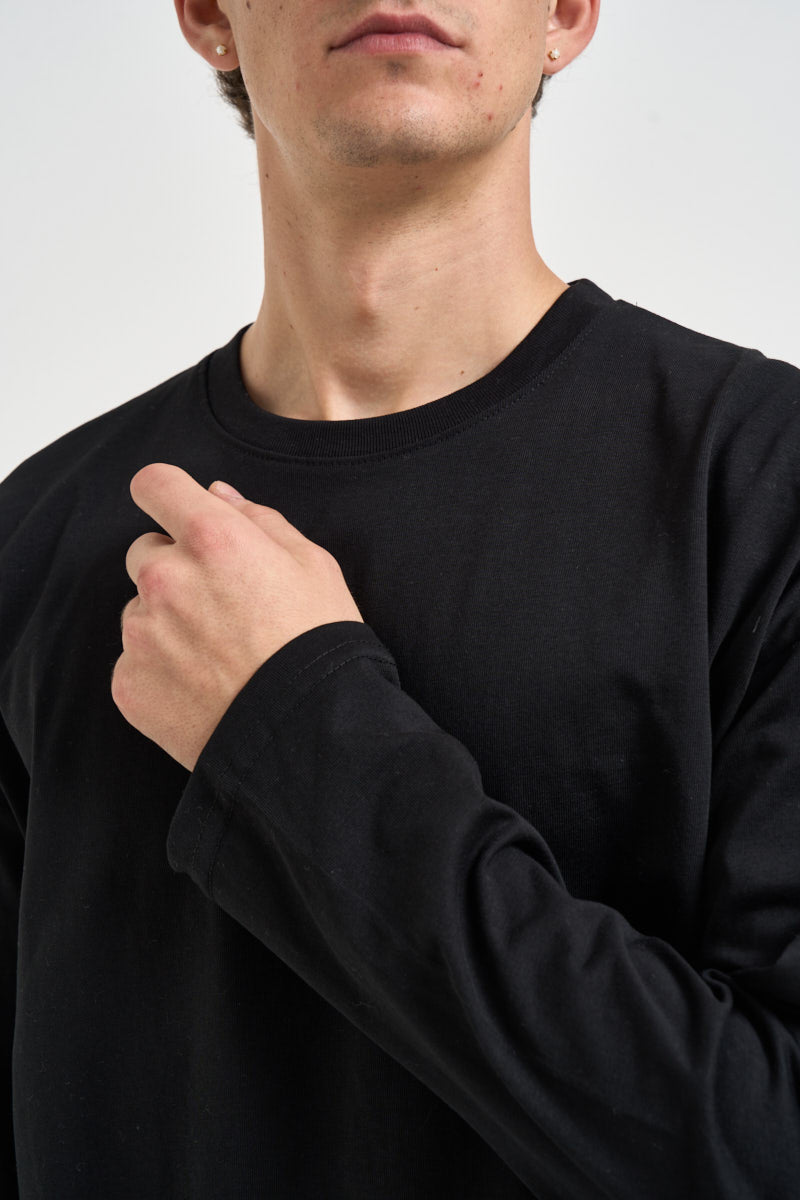T-shirt uomo a maniche lunghe nera YAMAL NERO OTHERS BOYZ CLUB 