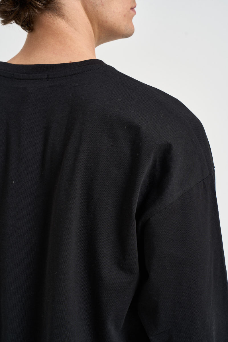 T-shirt uomo a maniche lunghe nera YAMAL NERO OTHERS BOYZ CLUB 