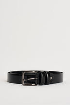 Cintura uomo in pelle nera V007 NERO OUTFIT 