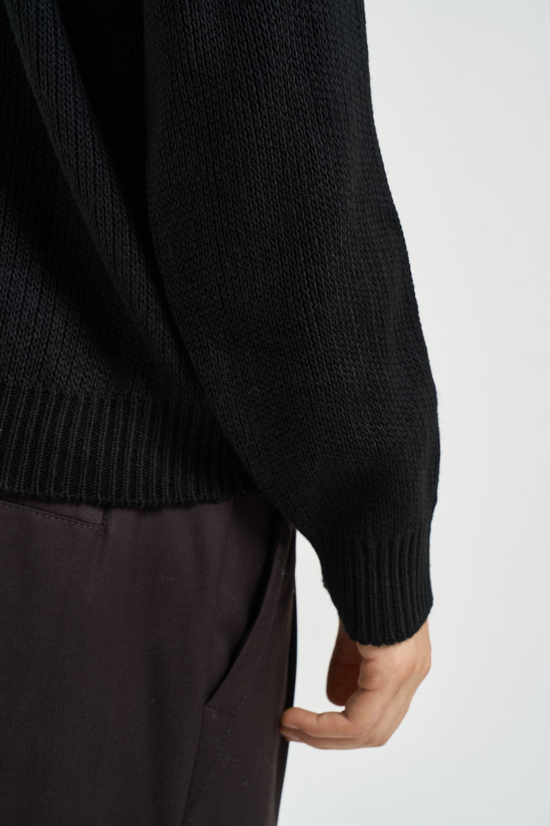Maglia uomo a coste nera M55 NERO OVERD 