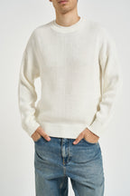 Maglia uomo a coste bianca M55 PANNA OVERD 