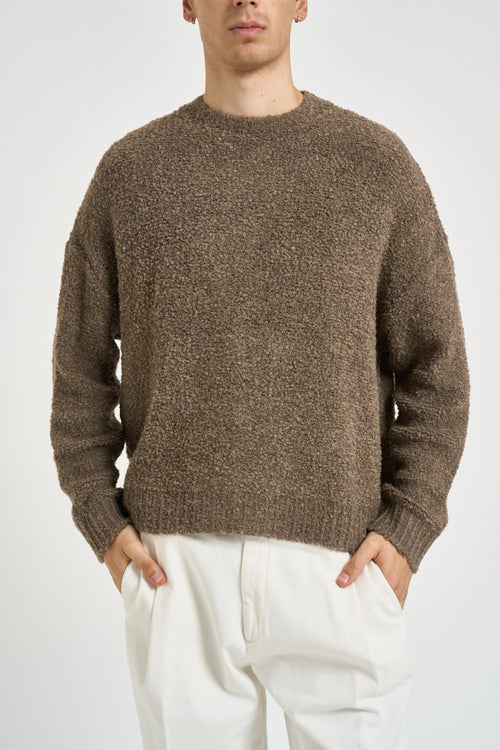 Maglia uomo girocollo sabbia - 1