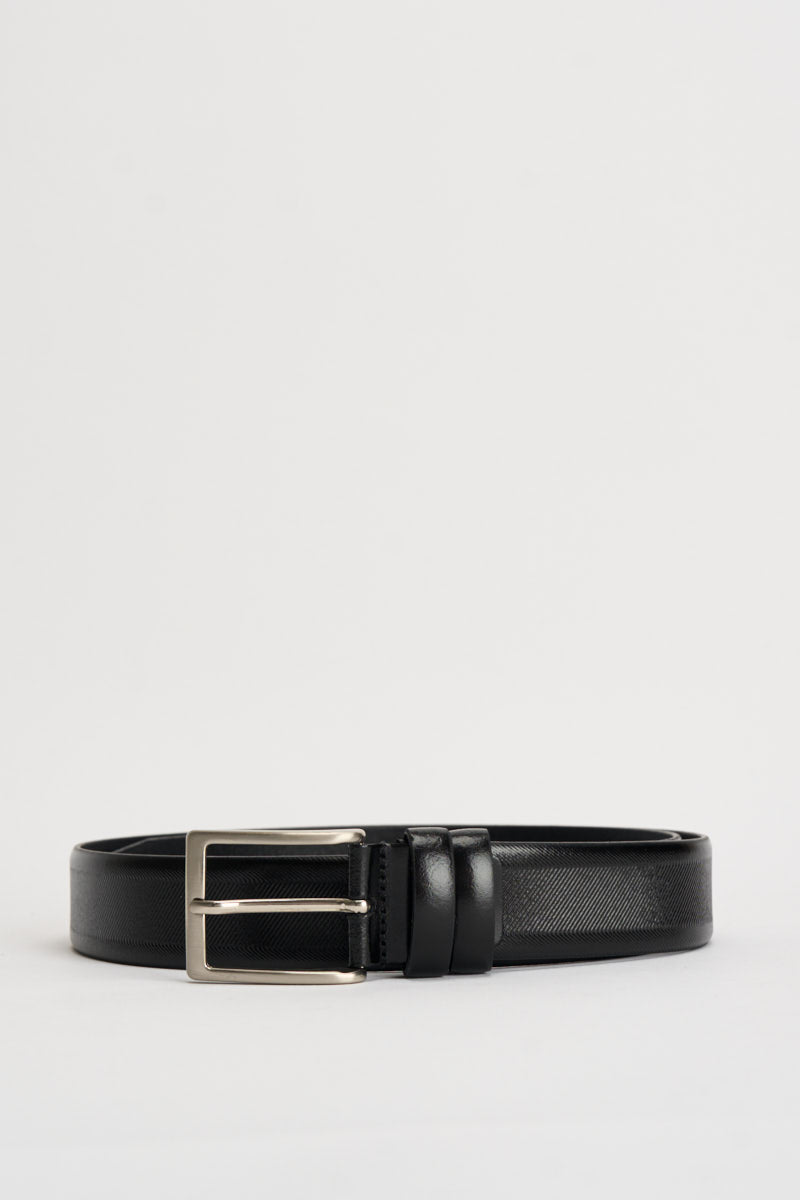 Cintura uomo in ecopelle nera Z04 NERO OVERD 
