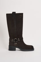 Biker donna in suede testa di moro AT2350M CAMMORO OVYE 