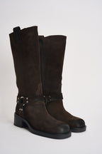 Biker donna in suede testa di moro AT2350M CAMMORO OVYE 