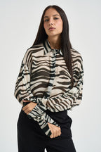 Camicia donna semitrasparente zebrata 2C0030 C0279J373 PATRIZIA PEPE 