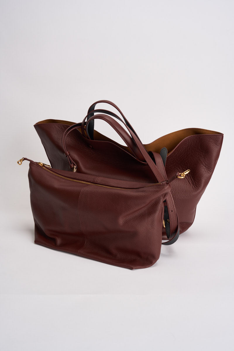 Borsa donna shopping bordeaux 8B0054 L133B861 PATRIZIA PEPE 